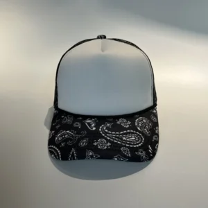 HN0002R OTTO Fashion Casquette Custom Mesh Tennis  Running Embroidery Black Sport Cap With Patchwork premium Trucker Hat