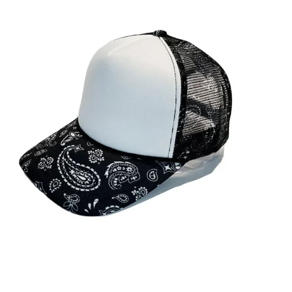 HN0002R OTTO Fashion Casquette Custom Mesh Tennis  Running Embroidery Black Sport Cap With Patchwork premium Trucker Hat - Image 6